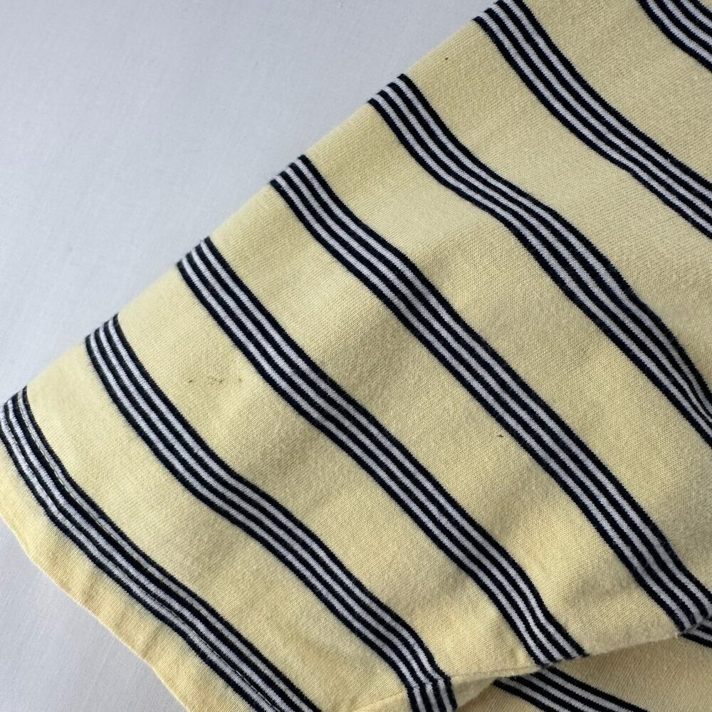 Onque Casuals Top Women Size XL Nautical Striped 3/4 Sleeve Cotton Yellow VTG - Picture 7 of 12